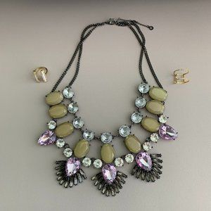 BaubleBar - Statement Necklace and Rings BUNDLE